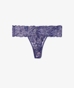 Etam String en dentelle irisé BLEUNUIT Best Sale