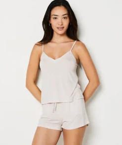 Etam Striped Camisole BEIGE Discount