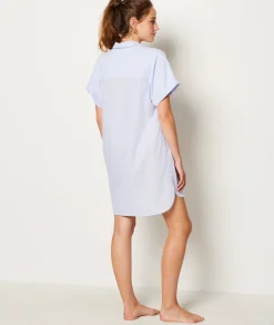 Etam Striped cotton nightshirt SKYBLUE Hot