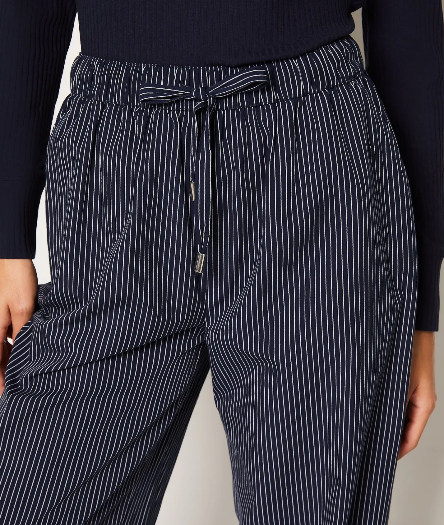 Etam Striped Cotton Pyjama Bottoms BLEUNUIT Sale