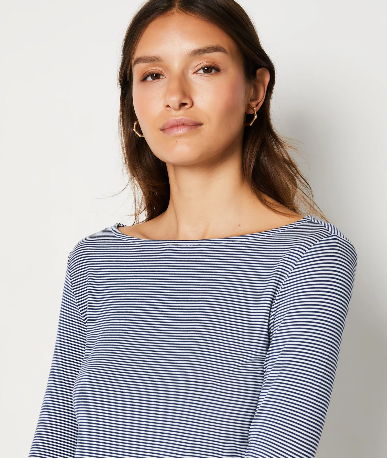 Etam Striped Long-Sleeved T-shirt MARINE Sale