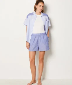 Etam Striped Pyjama Shorts INDIGO Shop
