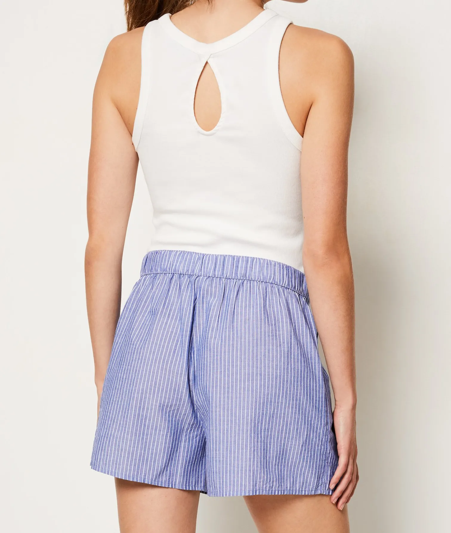 Etam Striped Pyjama Shorts INDIGO Shop