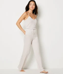 Etam Striped Pyjama Trousers BEIGE Hot