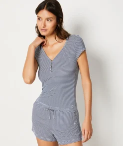 Etam Striped Short-Sleeved T-shirt MARINE Flash Sale