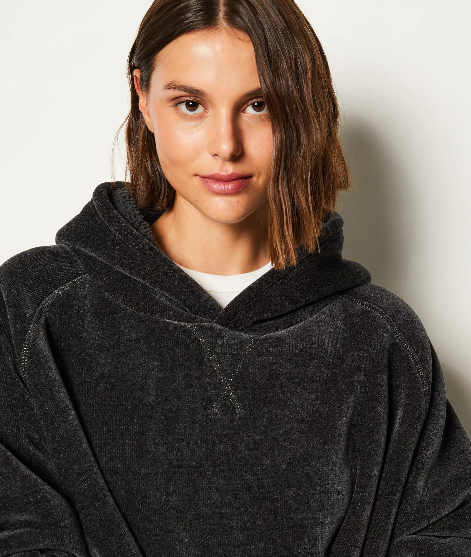 Etam Sweat avec capuche polaire NOIR Store