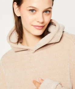 Etam Sweat avec capuche polaire TAUPE Fashion