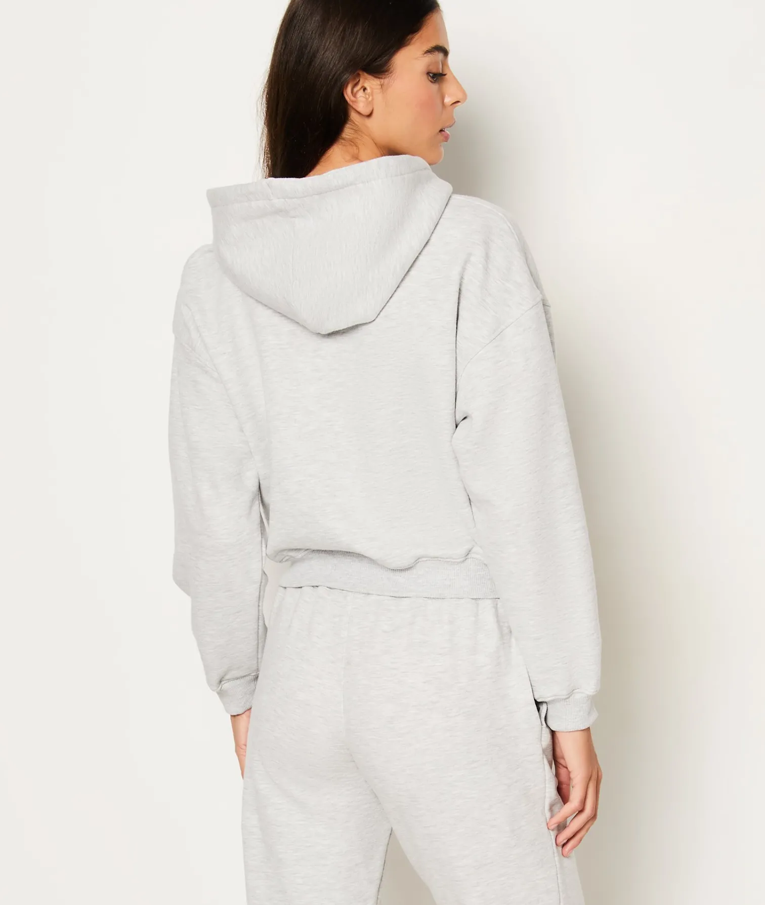 Etam Sweat de pyjama à capuche en coton GRIS Discount