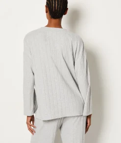 Etam Sweat de pyjama côtelé GRISCLAIR Flash Sale