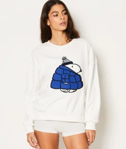 Etam Sweat de pyjama en coton Snoopy Peanuts™ BLANC Flash Sale
