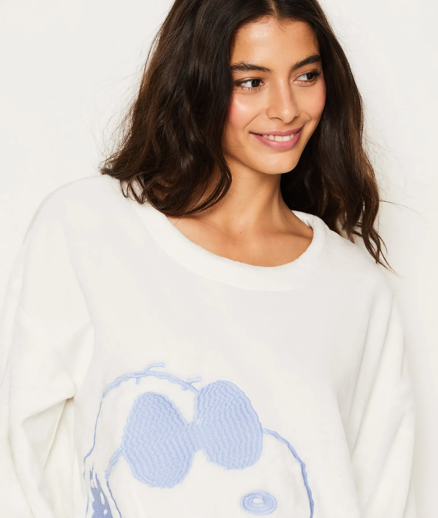 Etam Sweat de pyjama polaire Snoopy Peanuts™ BLANC New