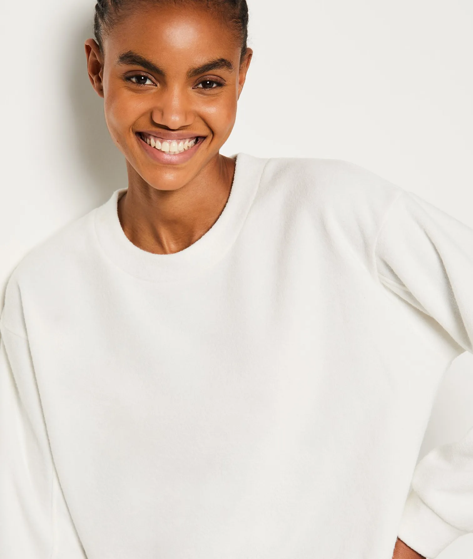 Etam Sweat molleton granulé ECRU Flash Sale