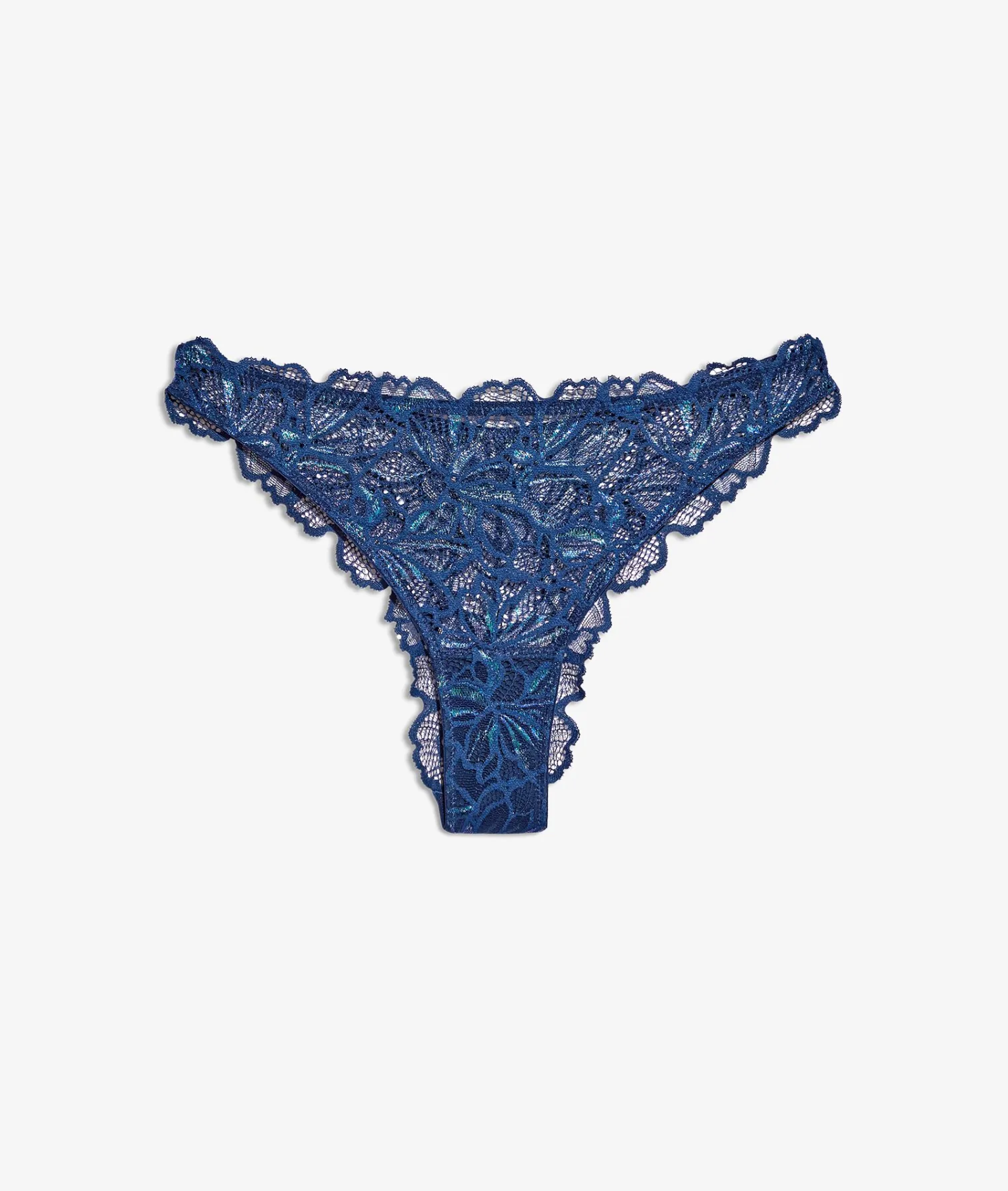 Etam Tanga dentelle irisé BLEUNUIT Clearance