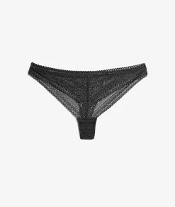 Etam Tanga en dentelle NOIR Best
