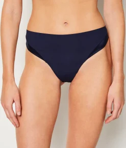 Etam Tanga en microfibre satiné BLEUNUIT Sale