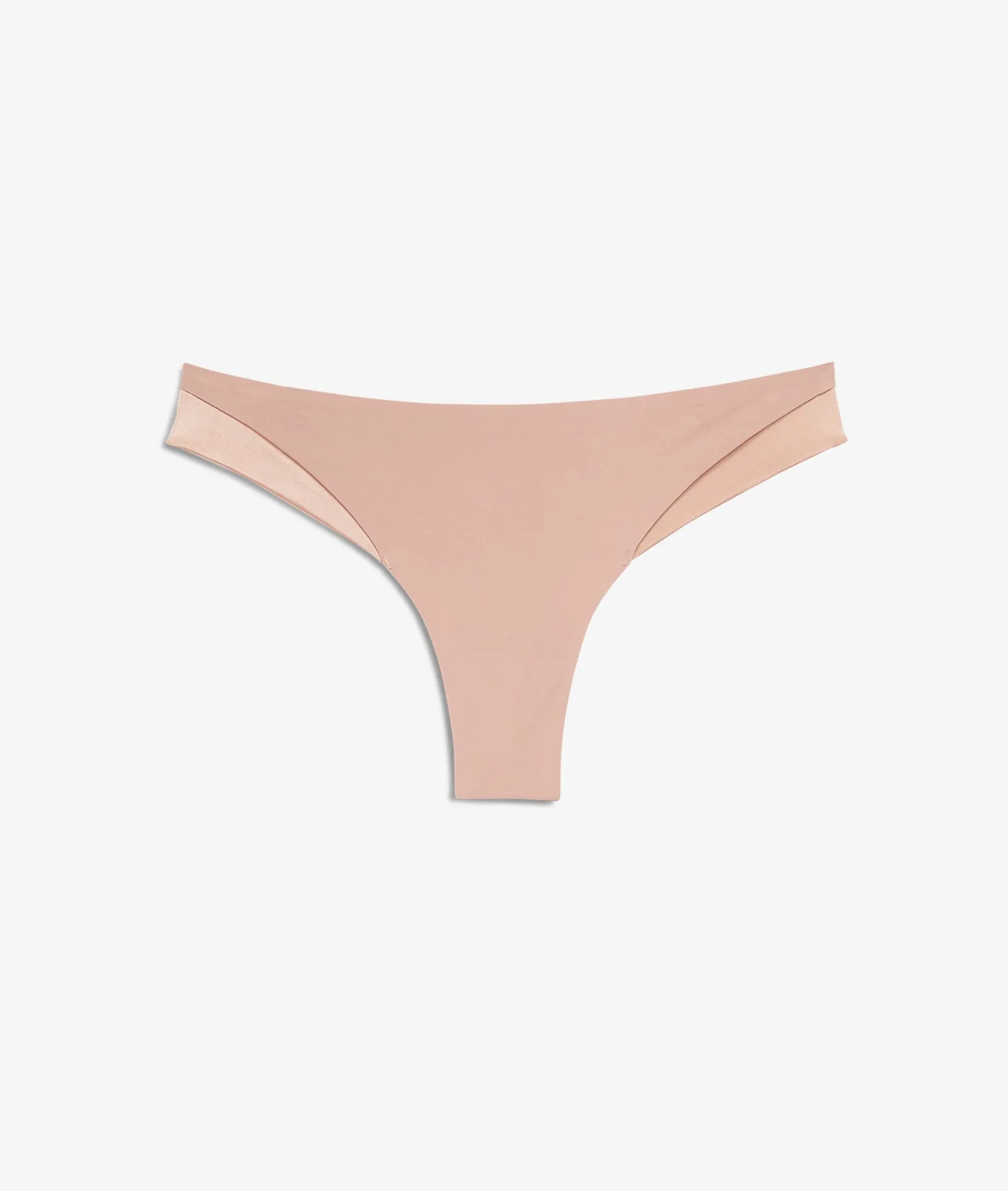 Etam Tanga en microfibre satiné TAUPE Flash Sale