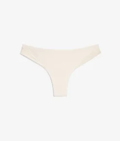 Etam Tanga en microfibre satinée ECRU Cheap