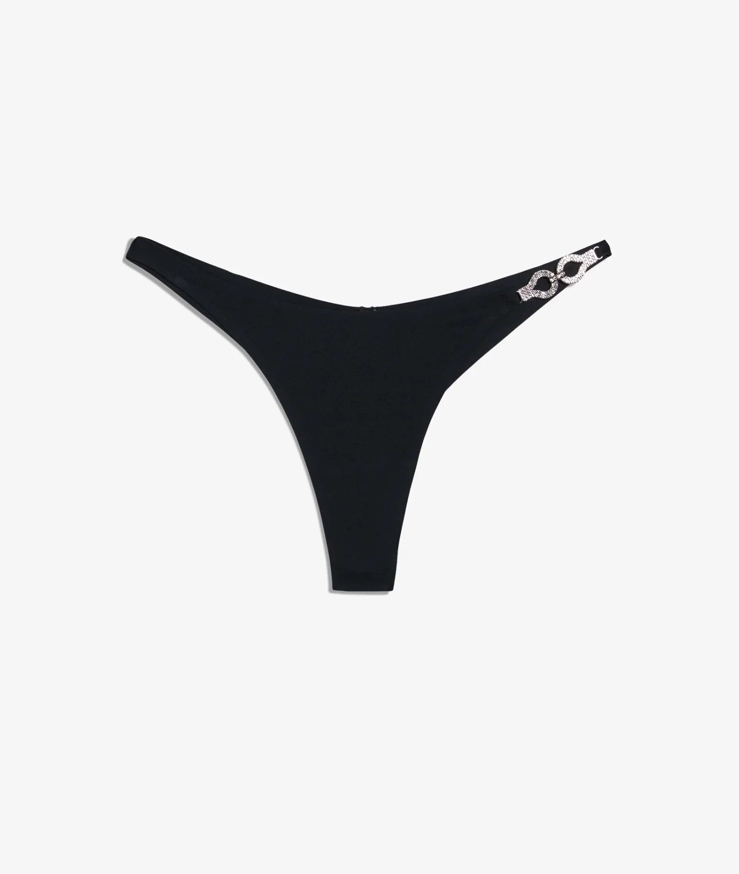 Etam Tanga with Rhinestones BLACK Best Sale