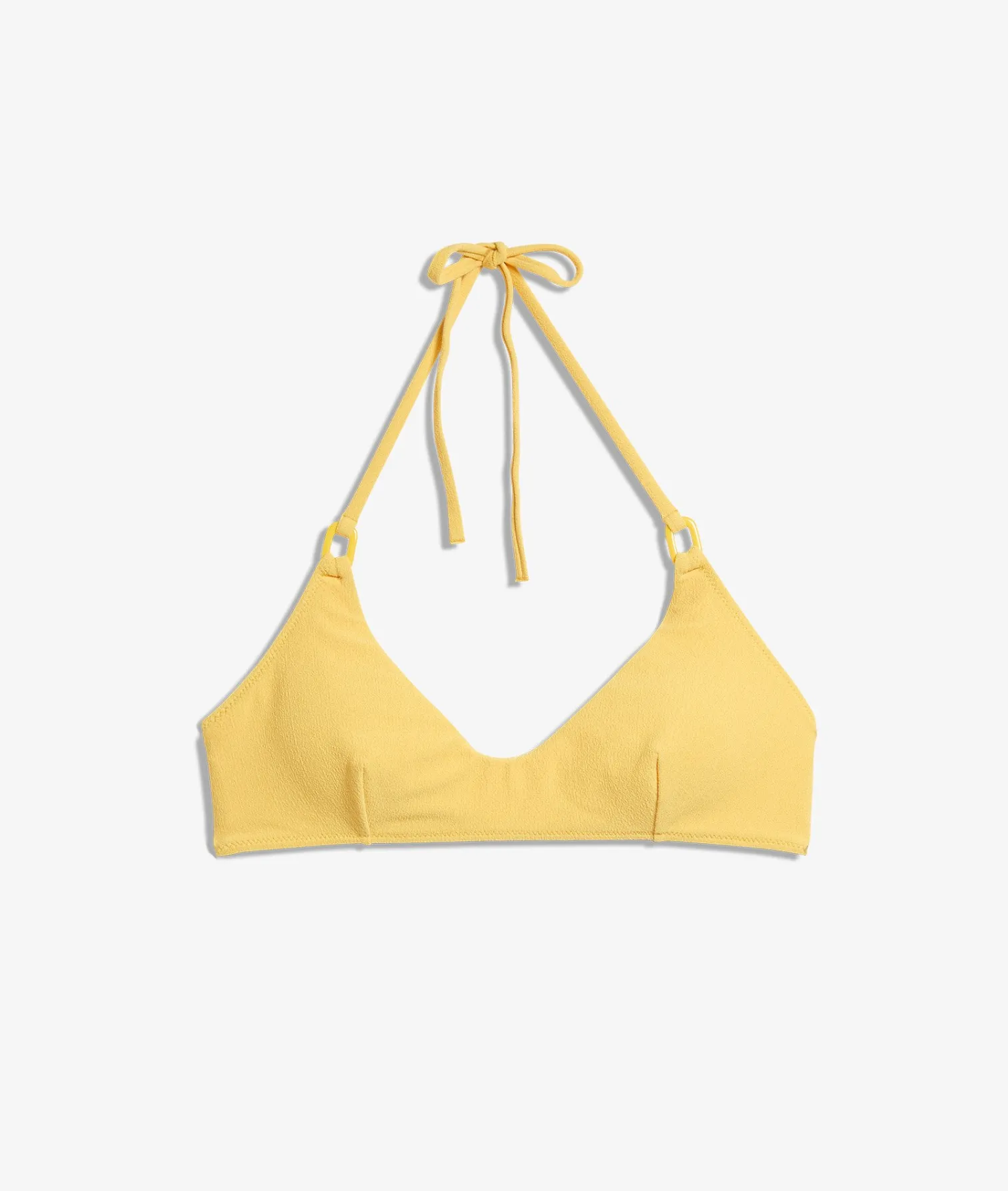 Etam Textured Bikini Top Bralette with Ring Details SUNYELLOW Fashion