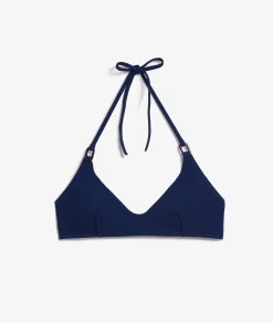 Etam Textured Bikini Top Bralette with Ring Details NIGHTBLUE Shop