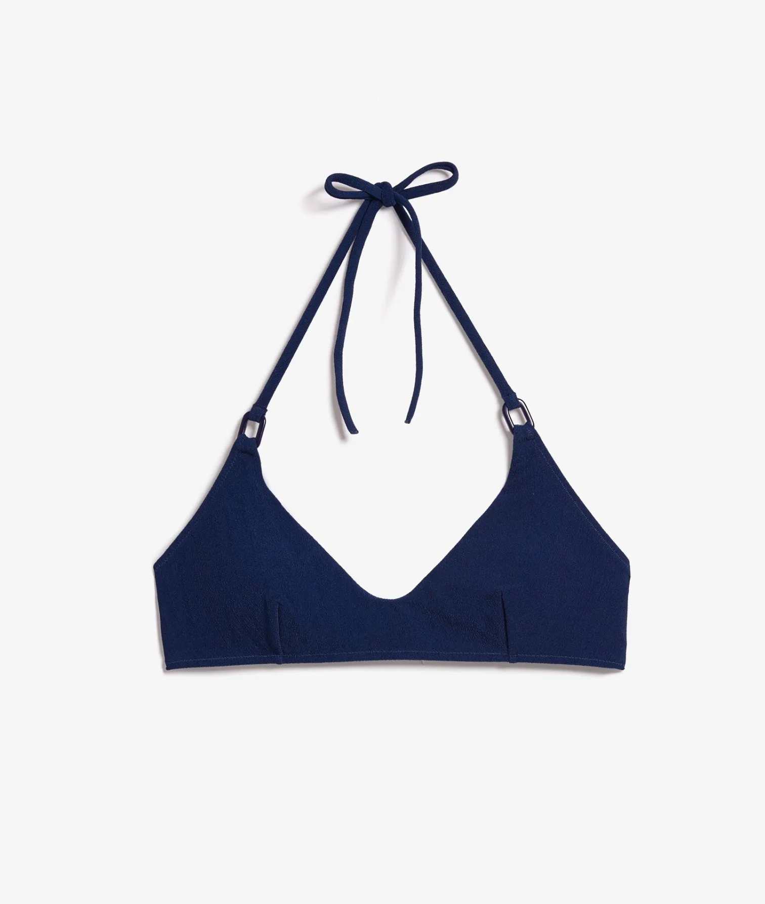 Etam Textured Bikini Top Bralette with Ring Details NIGHTBLUE Shop