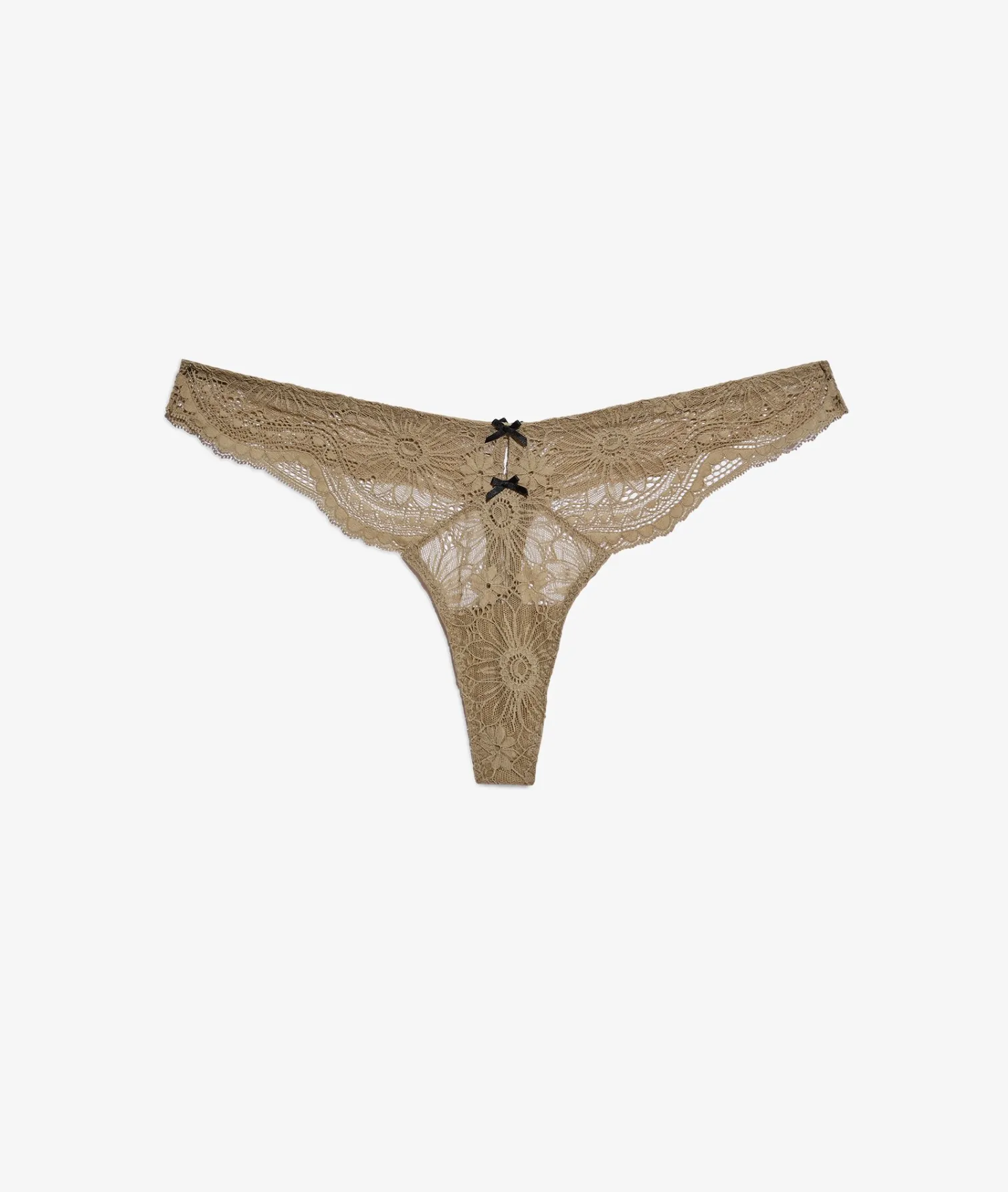Etam Thong in Lace KHAKI Cheap