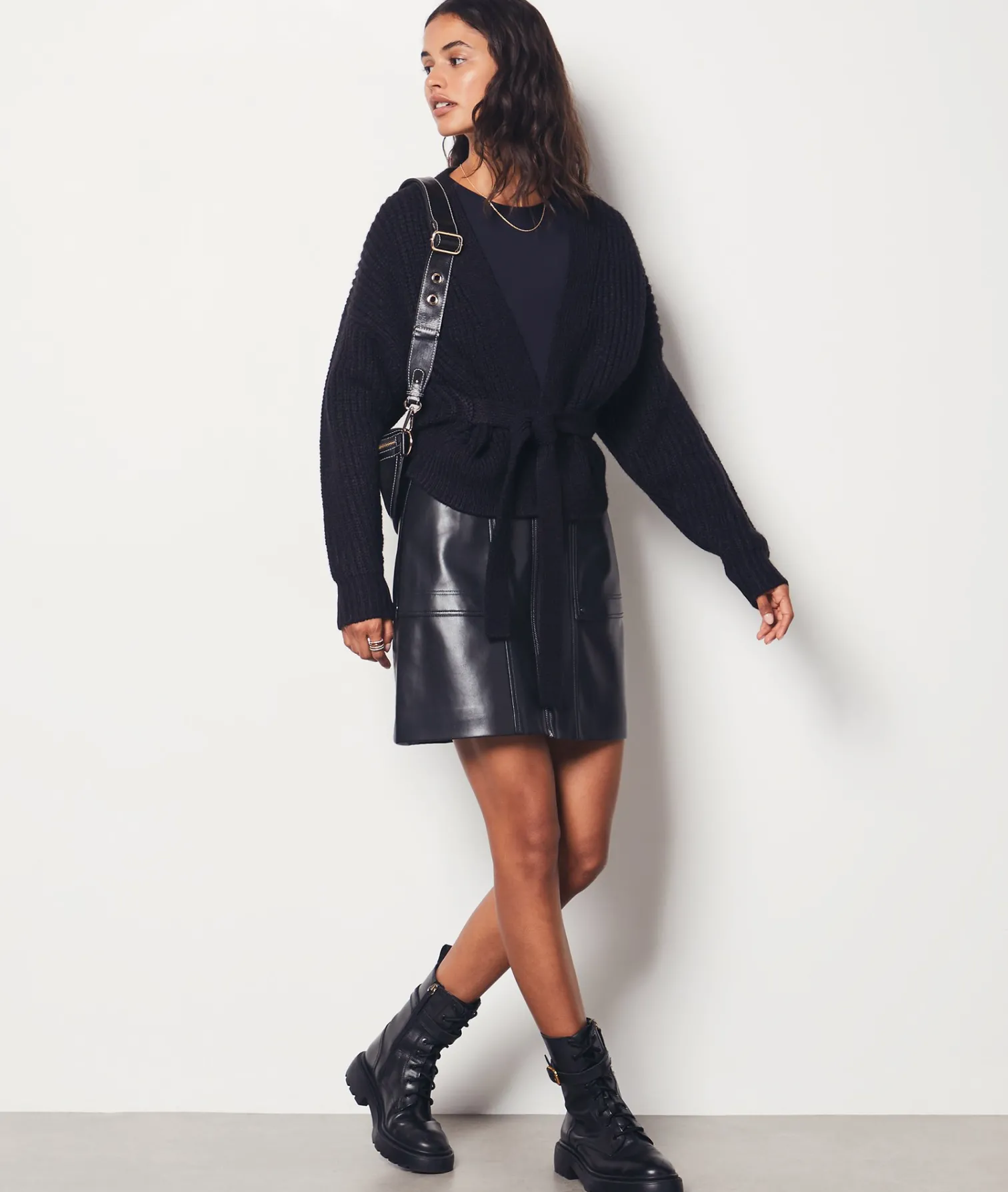 Etam Tie Cardigan BLACK Cheap