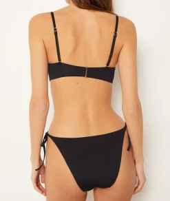 Etam Tie-Side Bikini Bottom BLACK Store