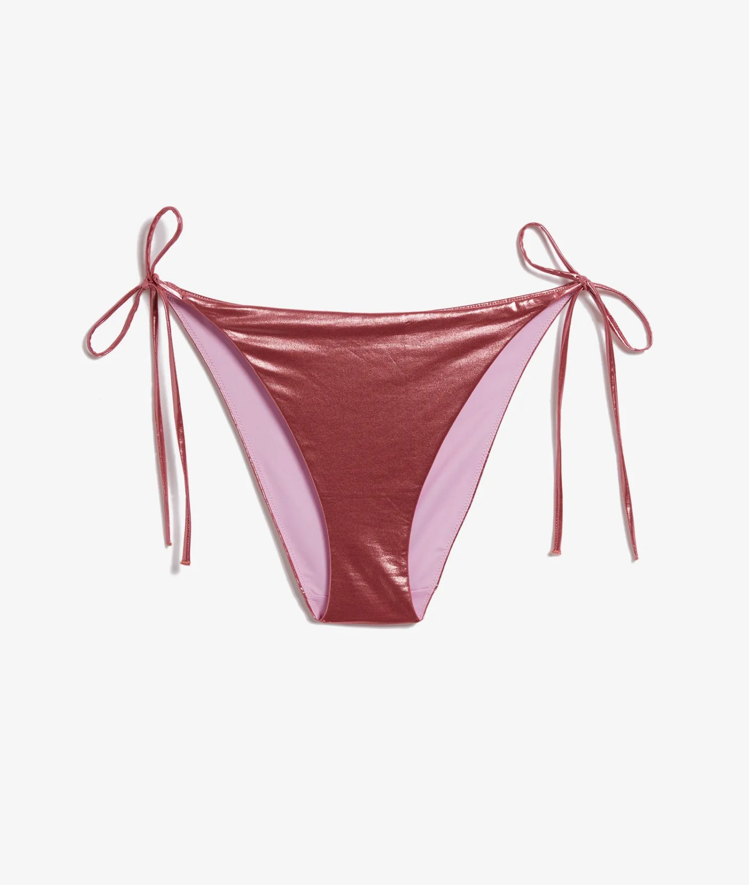 Etam Tie-side bikini bottom with mirror effect GRENADINE Online