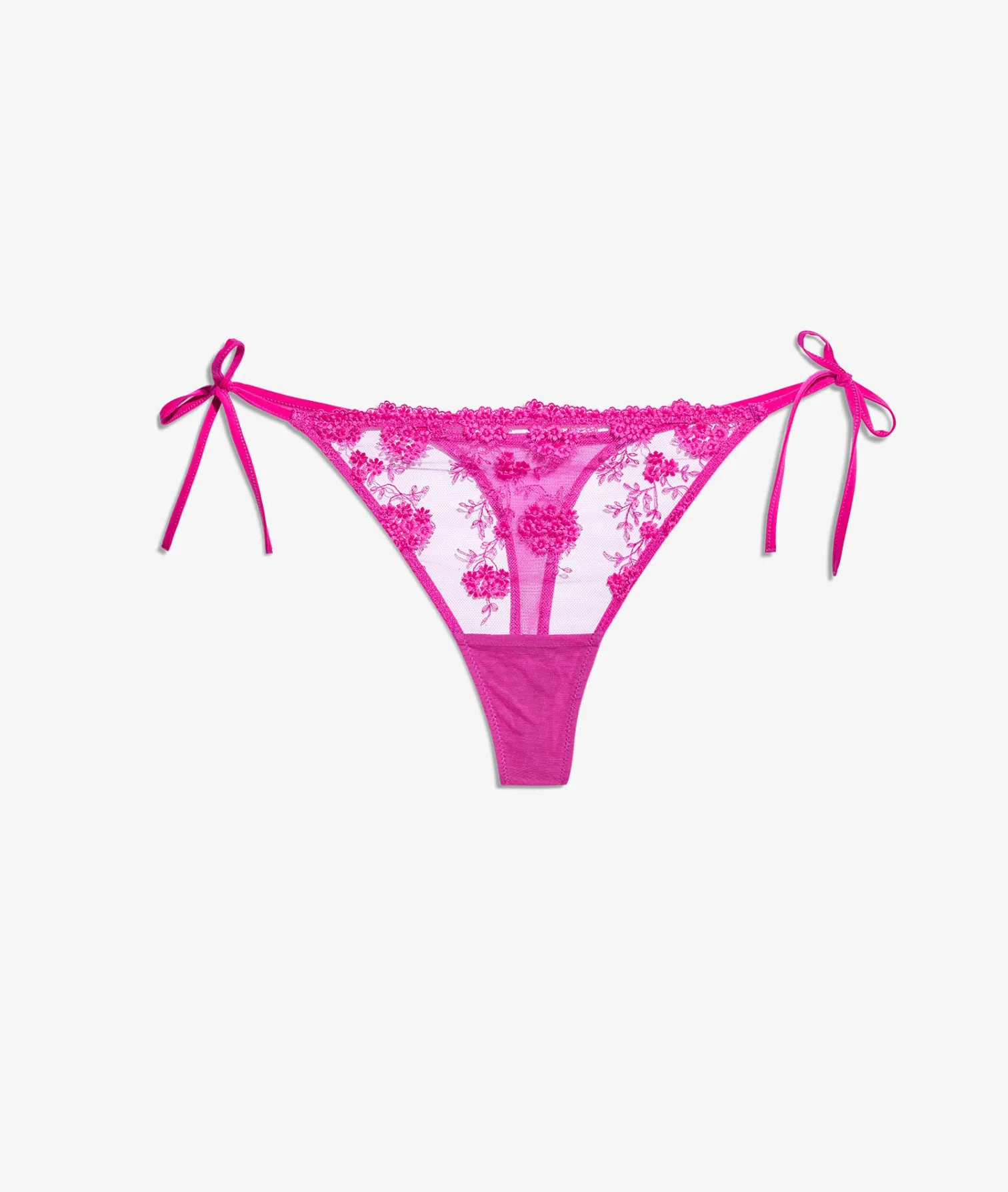 Etam Tie-up Thong in Tulle ORCHIDEE Clearance