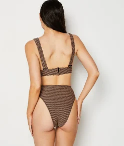 Etam Triangle Bikini Top COPPER New