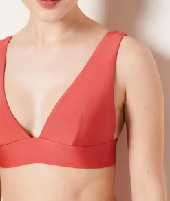 Etam Triangle Bikini Top TERRACOTTA Cheap