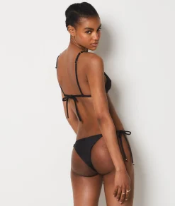 Etam Triangle Bikini Top BLACK Discount