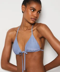 Etam Triangle Bikini Top GREY Hot