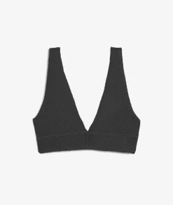Etam Triangle Bikini Top in Stretch Material NOIR New