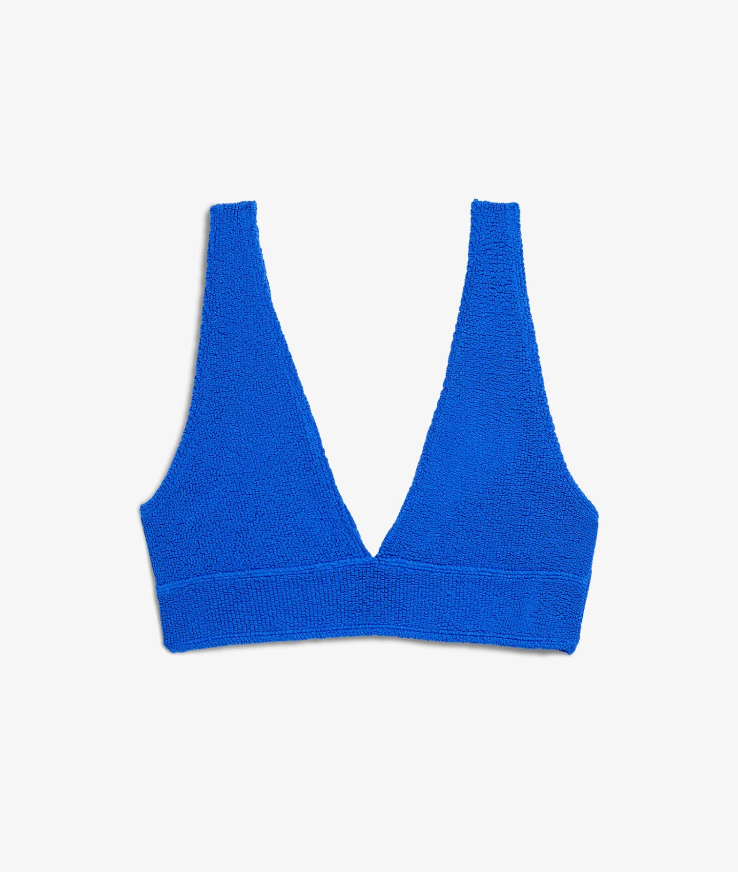 Etam Triangle Bikini Top in Stretch Material BLEUROYAL Shop