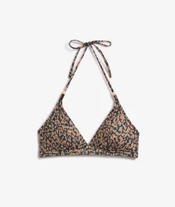Etam Triangle Bikini Top with Pattern MULTICOLOURED New