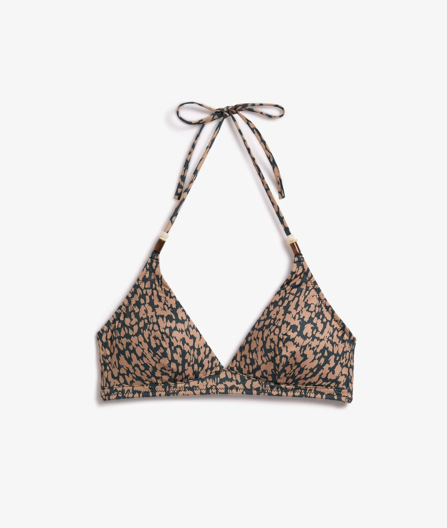 Etam Triangle Bikini Top with Pattern MULTICOLOURED New
