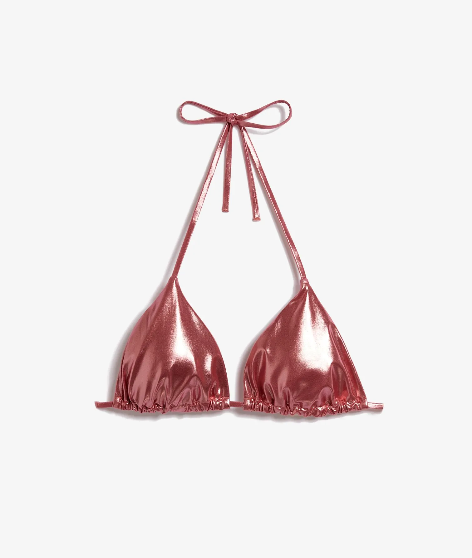 Etam Triangle Bikini Top with Mirror Effect GRENADINE Cheap
