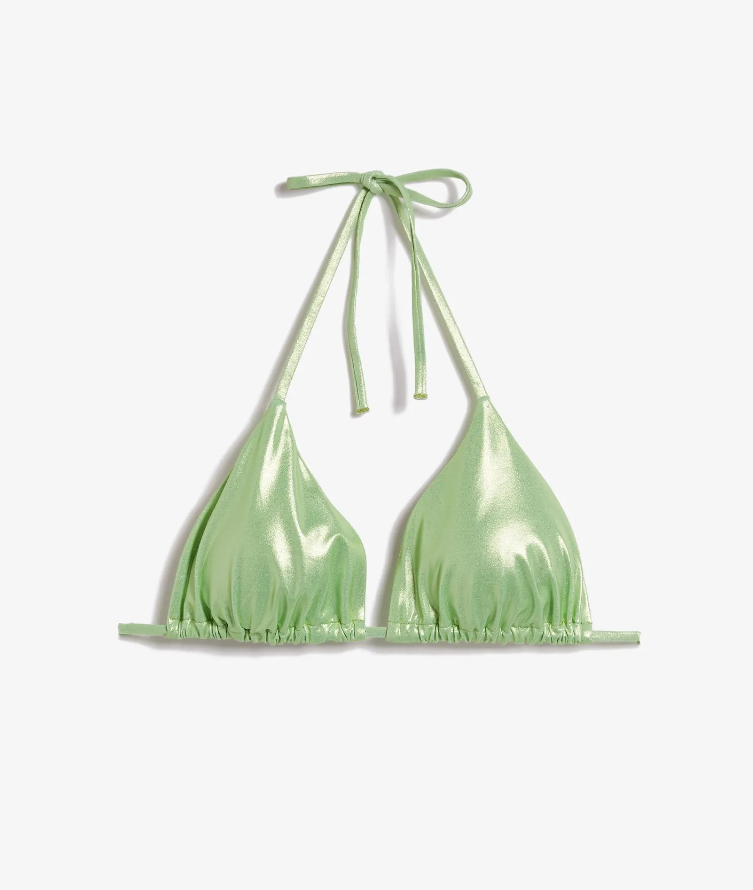 Etam Triangle Bikini Top with Mirror Effect ANISEABSINTHE Online