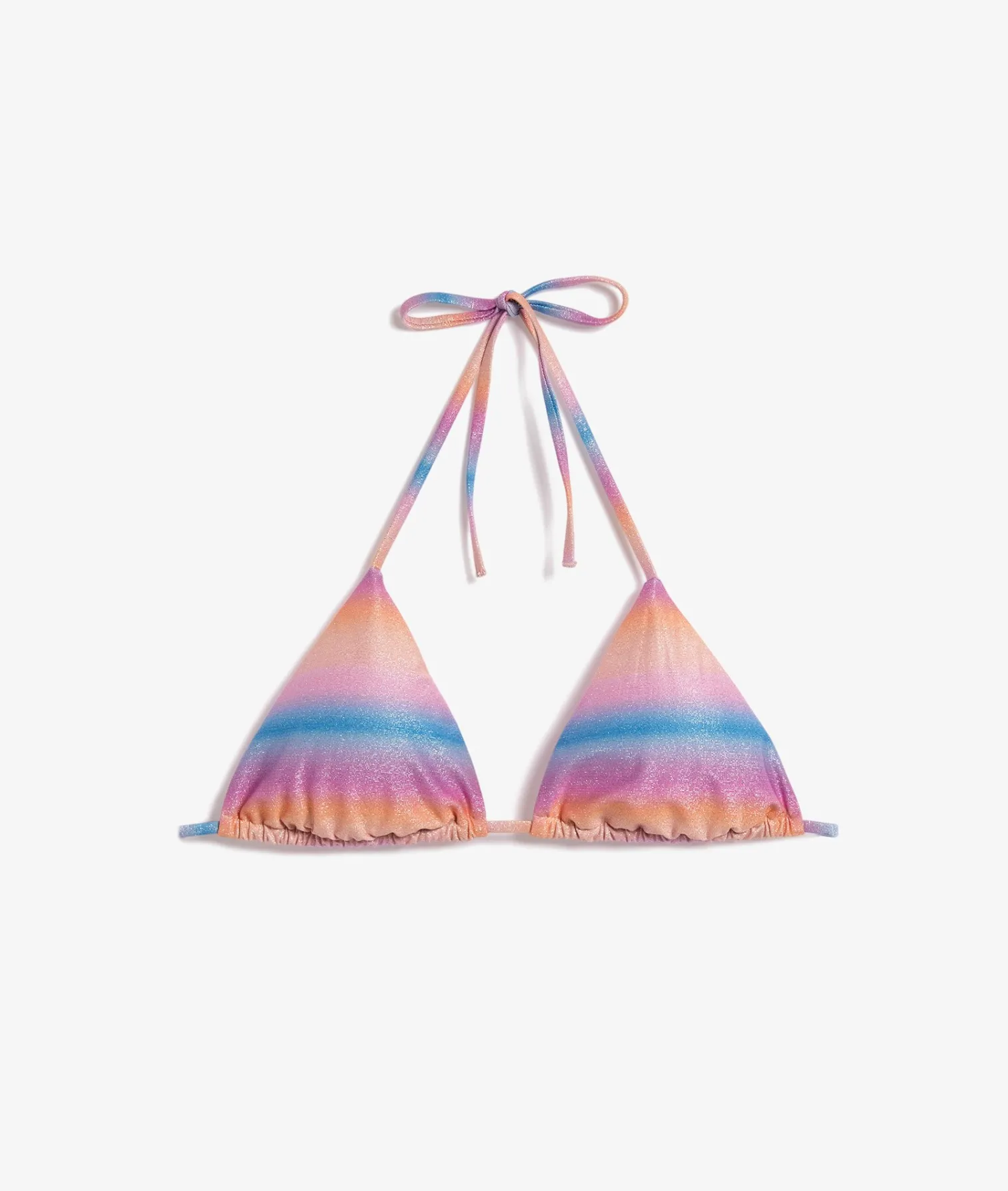 Etam Triangle Glitter Bikini Top MULTICOLOURED Best Sale