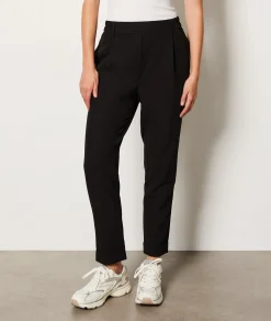 Etam Trousers with a cigarette cut BLACK Shop