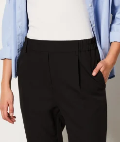 Etam Trousers with a cigarette cut BLACK Shop