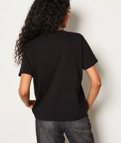 Etam T-shirt avec cœur en strass NOIR Cheap