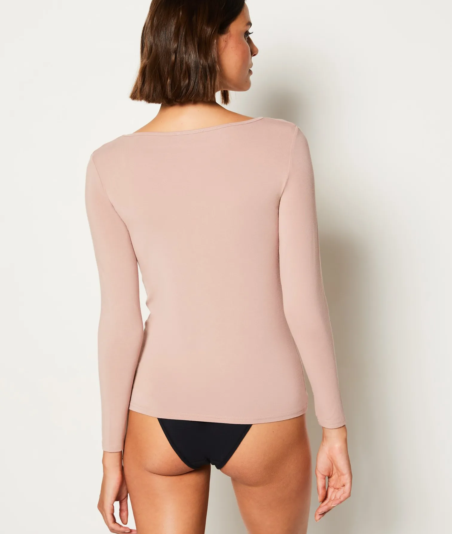 Etam T-shirt manches longues en maille thermique MAUVE Sale