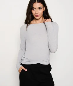 Etam T-shirt manches longues maille thermique GRISCLAIR Sale