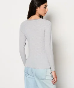 Etam T-shirt manches longues maille thermique GRISCLAIR Flash Sale