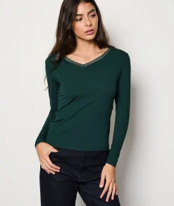 Etam T-shirt manches longues maille thermique VERTSAPIN Store