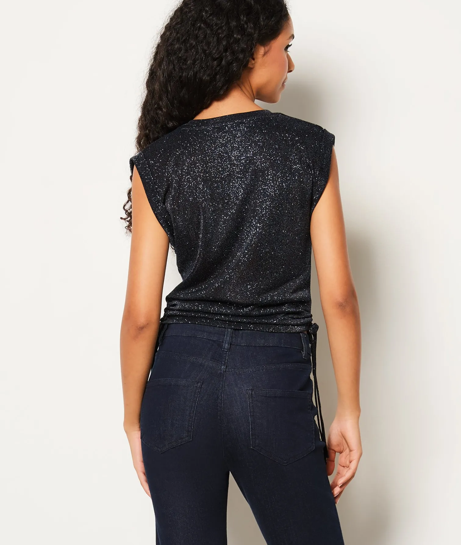 Etam T-shirt sans manches à paillettes VIOLET Store