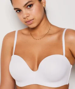 Etam Underwire Strapless Bra, D Cup ECRU Store